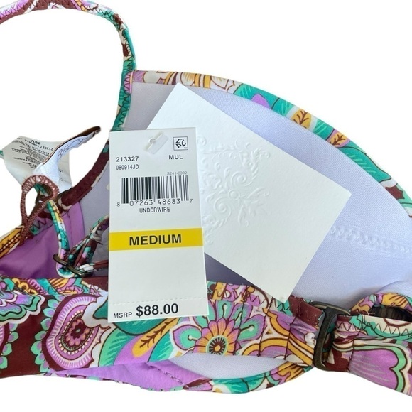 New! Becca Bikini Set -  Floral Underwire - Picture 13 of 15